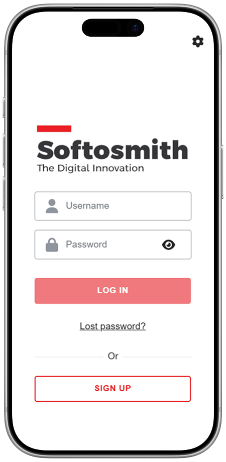Branded Moodle Mobile App — Light Theme Login Screen